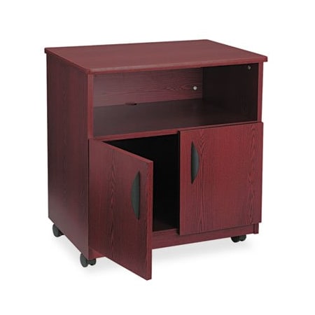 Safco Safco, LAMINATE MACHINE STAND W/OPEN COMPARTMENT, 28W X 19.75D X 30.5H, MAHOGANY 1850MH